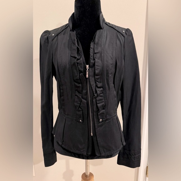 White House Black Market Jackets & Blazers - WHBM Lightweight Zippered Peplum Jacket